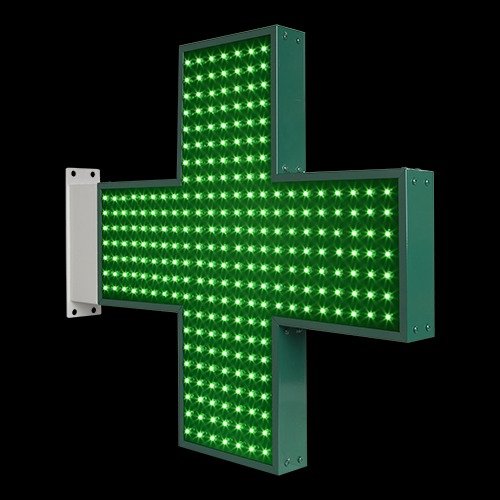 LED Pixels Pharmacy Cross Light